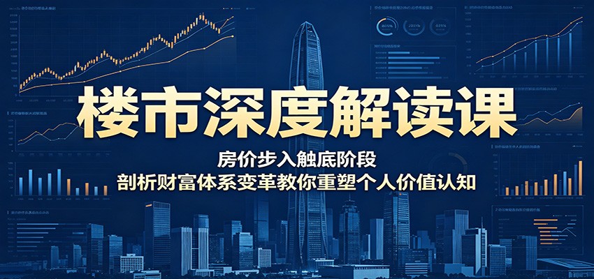 楼市深度解读课：房价步入触底阶段，剖析财富体系变革教你重塑个人价值认知-米壳知道—知识分享平台