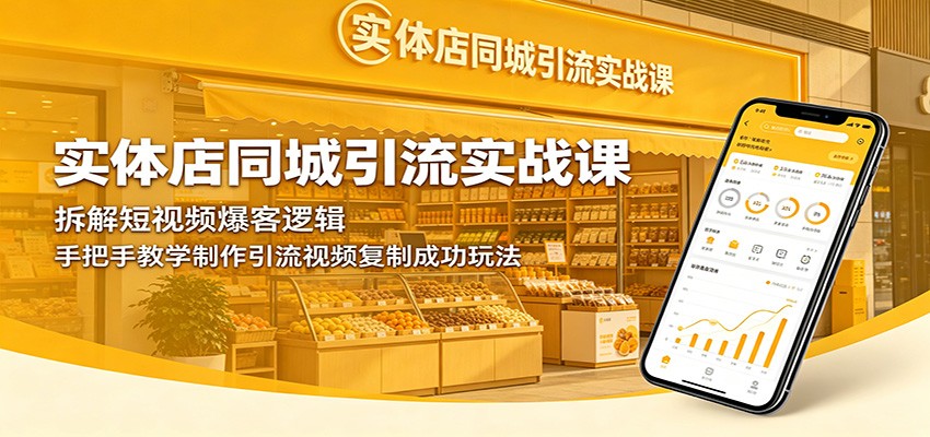 实体店同城引流实战课：拆解短视频爆客逻辑，手把手教学制作引流视频复制成功玩法-米壳知道—知识分享平台