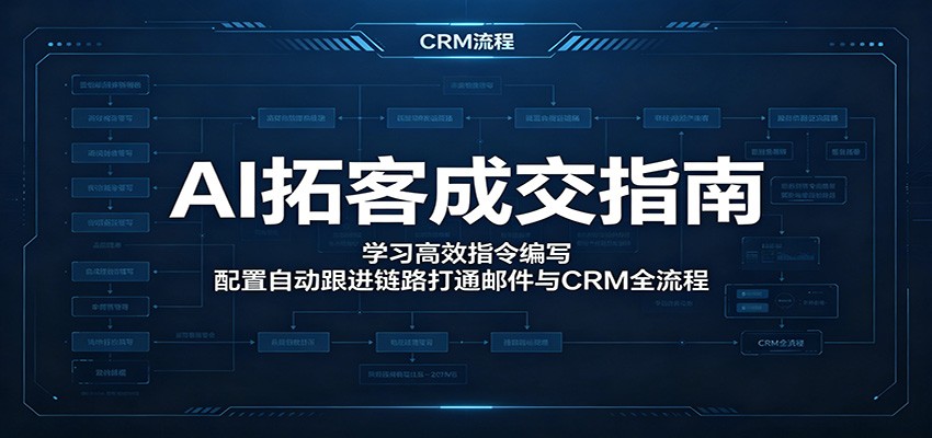 AI拓客成交指南：学习高效指令编写，配置自动跟进链路打通邮件与CRM全流程-米壳知道—知识分享平台