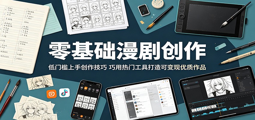 零基础漫剧创作：低门槛上手创作技巧，巧用热门工具打造可变现优质作品-米壳知道—知识分享平台