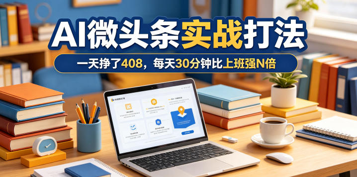 一天挣了408，AI微头条实战打法，每天30分钟比上班强N倍-米壳知道—知识分享平台