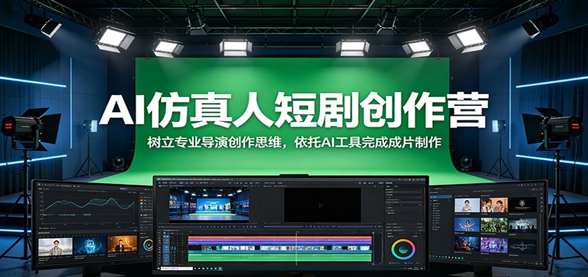 AI仿真人短剧创作营：树立专业导演创作思维，依托AI工具完成成片制作-米壳知道—知识分享平台