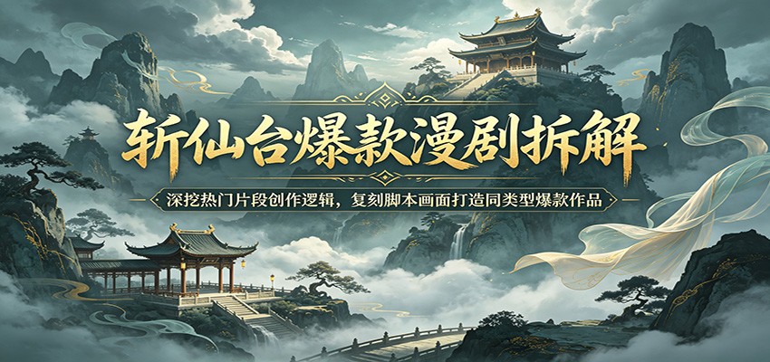 斩仙台爆款漫剧拆解：深挖热门片段创作逻辑，复刻脚本画面打造同类型爆款作品-米壳知道—知识分享平台