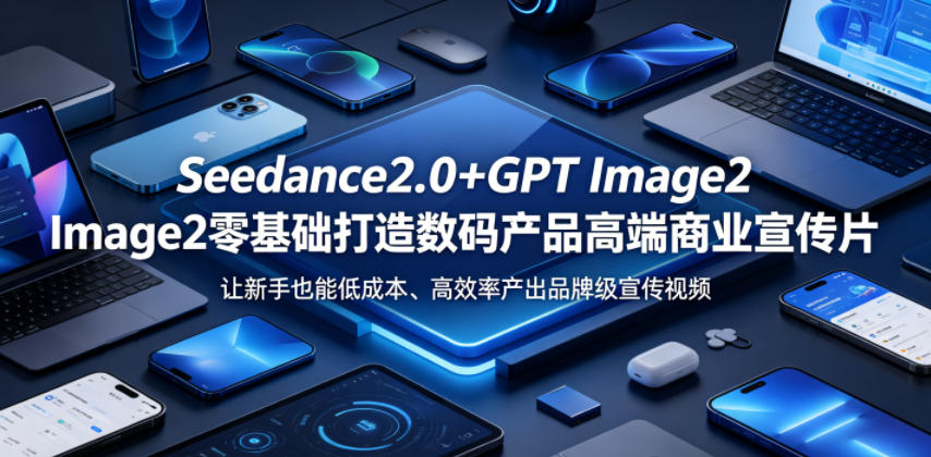 Seedance2.0+GPT Image2零基础打造数码产品高端商业宣传片，让新手也能低成本、高效率产出品牌级宣传视频-米壳知道—知识分享平台