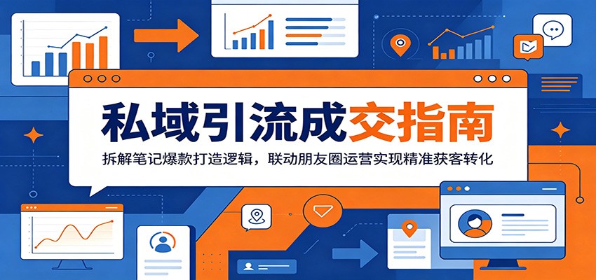 私域引流成交指南：拆解笔记爆款打造逻辑，联动朋友圈运营实现精准获客转化-米壳知道—知识分享平台