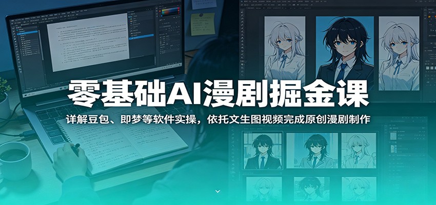 零基础AI漫剧掘金课：详解豆包、即梦等软件实操，依托文生图视频完成原创漫剧制作-米壳知道—知识分享平台
