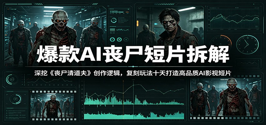 爆款AI丧尸短片拆解:深挖《丧尸清道夫》创作逻辑,复刻玩法快速打造高品质AI影视短片-米壳知道—知识分享平台
