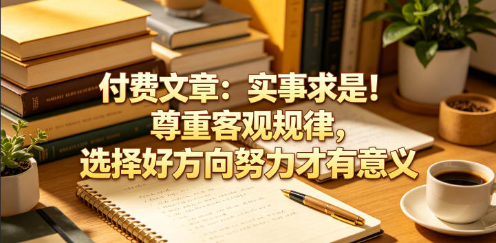 付费文章：实事求是！尊重客观规律，选择好方向努力才有意义-米壳知道—知识分享平台