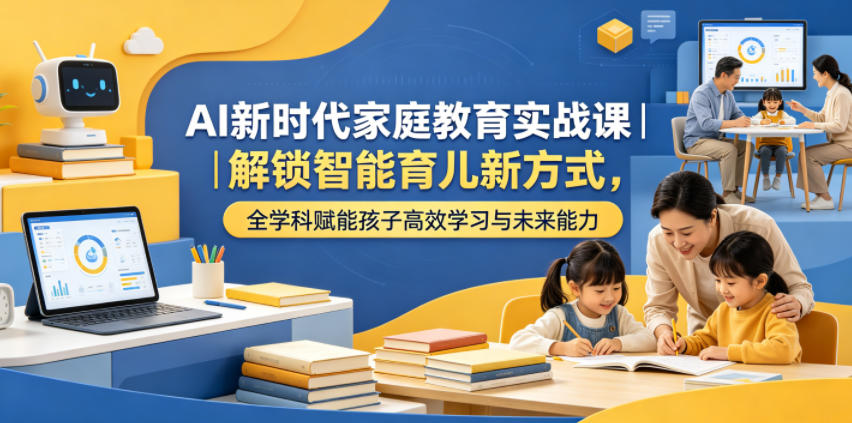 AI新时代家庭教育实战课｜解锁智能育儿新方式，全学科赋能孩子高效学习与未来能力-米壳知道—知识分享平台