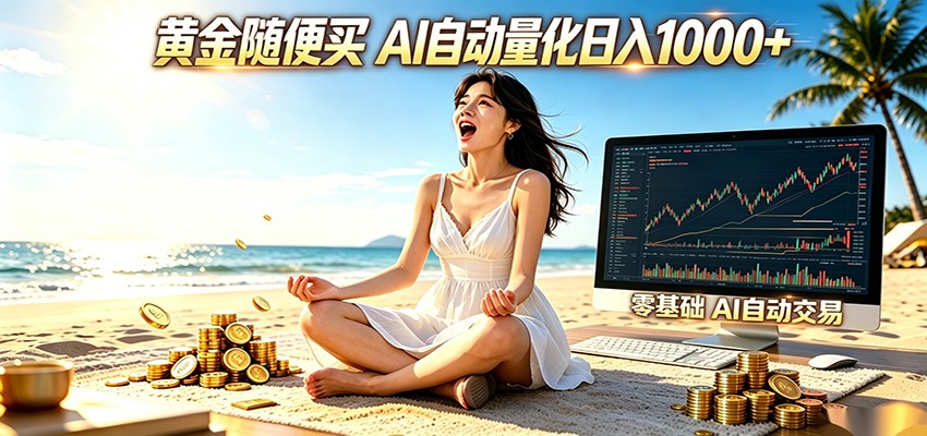 黄金随便买？AI自动外汇量化交易 在家当皇帝 日入1000+-米壳知道—知识分享平台