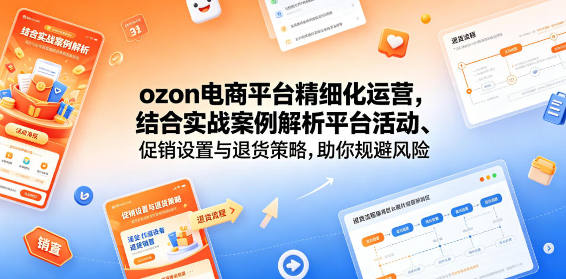 ozon电商平台精细化运营,结合实战案例解析平台活动、促销设置与退货策略,助你规避风险、提升销量-米壳知道—知识分享平台