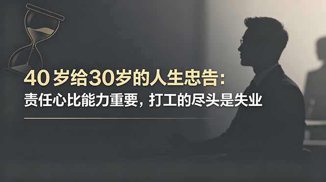 付费文章:40岁给30岁的人生忠告:责任心比能力重要,打工的尽头是失业-米壳知道—知识分享平台