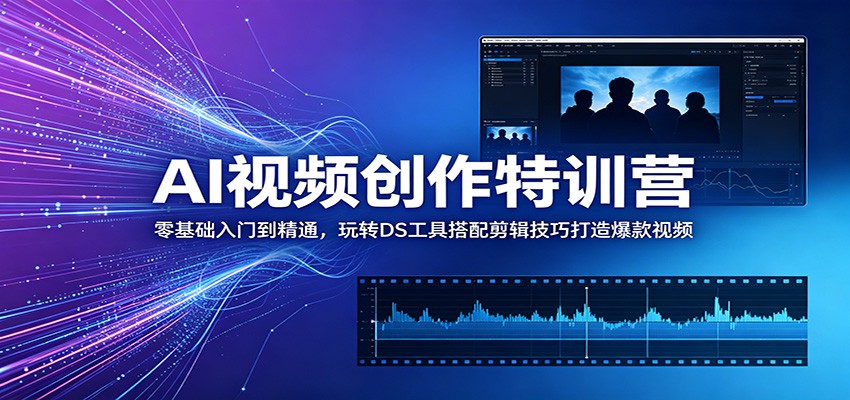 AI视频创作特训营:零基础入门到精通,玩转DS工具搭配剪辑技巧打造爆款视频-米壳知道—知识分享平台