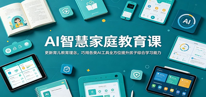 AI智慧家庭教育课:更新育儿教育理念,巧用各类AI工具全方位提升孩子综合学习能力-米壳知道—知识分享平台