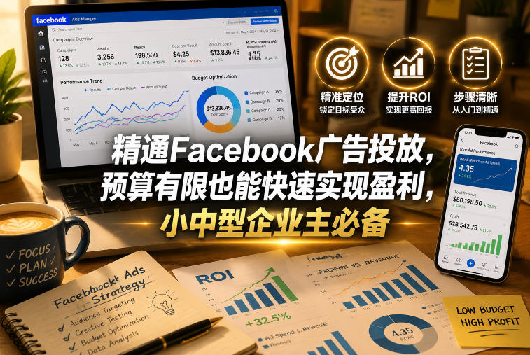 精通Facebook广告投放，预算有限也能快速实现盈利，小中型企业主必备【原创双语字幕】-米壳知道—知识分享平台