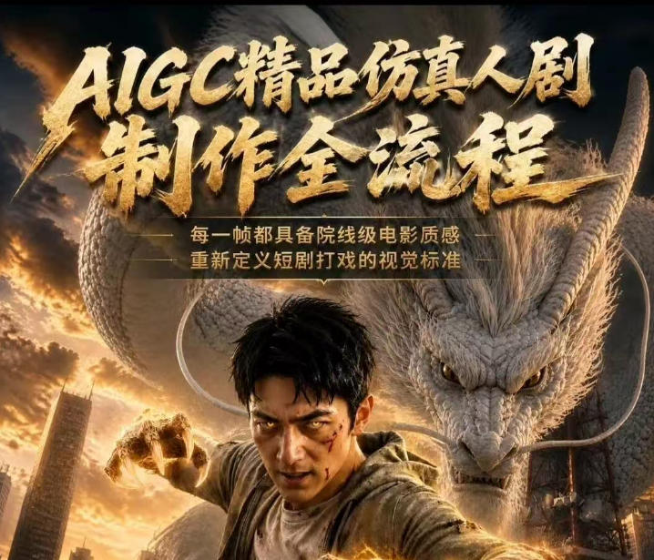 AIGC精品仿真人剧豢龙人全流程制作解析2026，国风仿真人创作+打斗剧情+人设编排，一站式AI短剧入门-米壳知道—知识分享平台