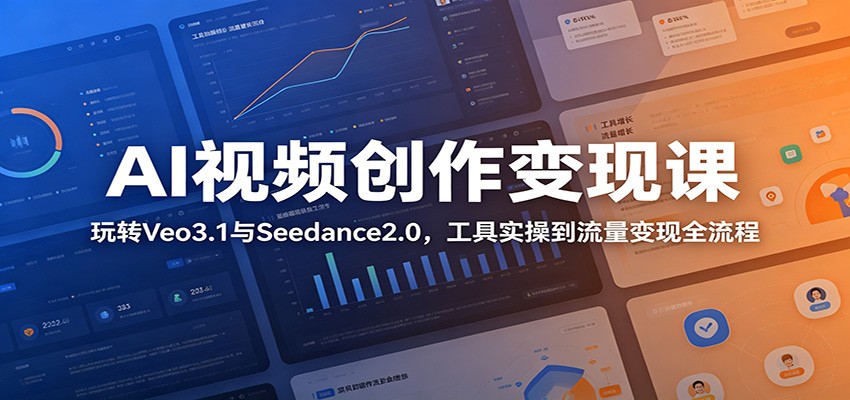 AI视频创作变现课：玩转Veo3.1与Seedance2.0，工具实操到流量变现全流程-米壳知道—知识分享平台