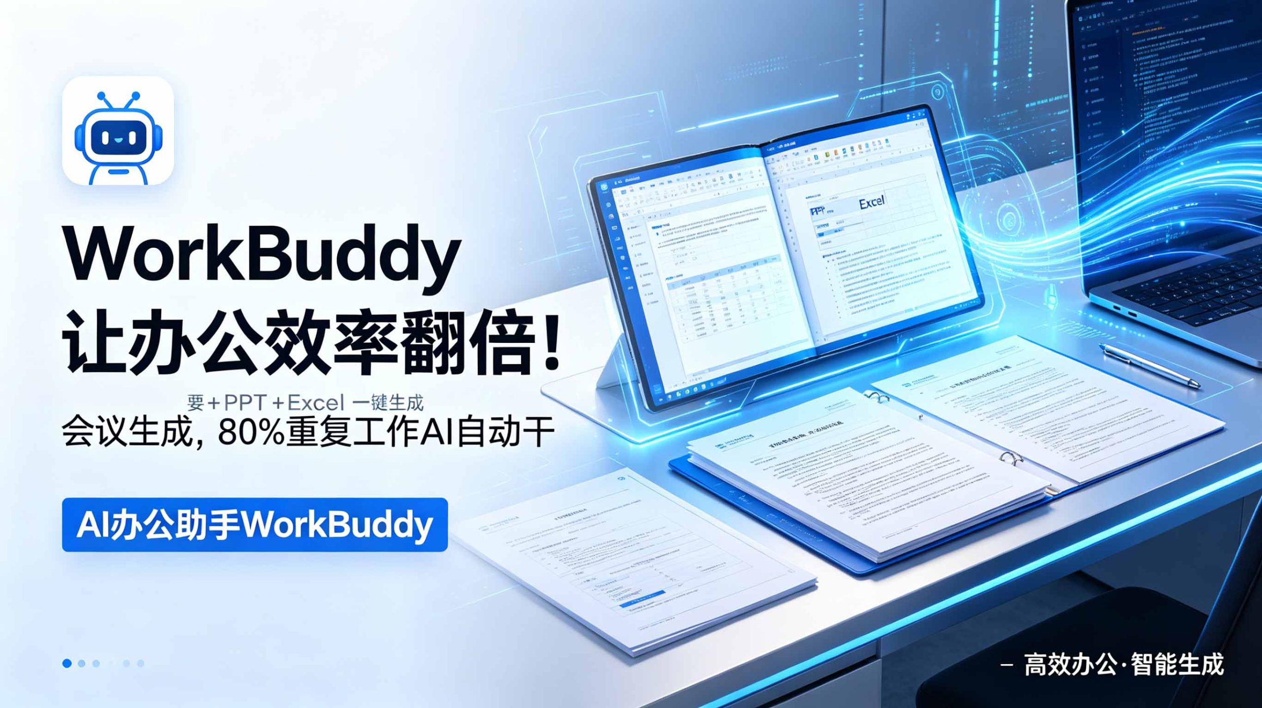 WorkBuddy让办公效率翻倍!会议纪要+PPT+Excel一键生成,80%重复工作AI自动干-米壳知道—知识分享平台