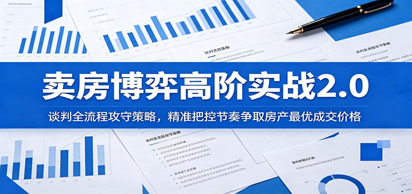 卖房博弈高阶实战2.0:谈判全流程攻守策略,精准把控节奏争取房产最优成交价格-米壳知道—知识分享平台