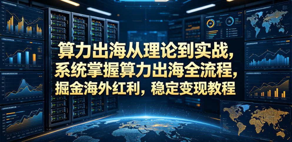 算力出海从理论到实战，系统掌握算力出海全流程，掘金海外红利，稳定变现教程-米壳知道—知识分享平台