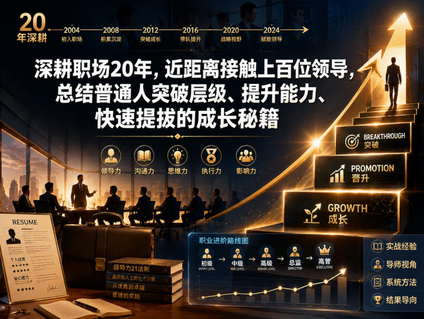 付费文章：深耕职场20年，近距离接触上百位领导，总结普通人突破层级、提升能力、快速提拔的成长秘籍(全网独家干货)-米壳知道—知识分享平台