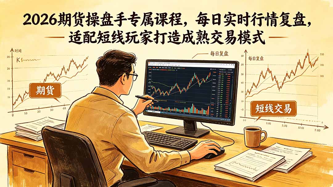 2026期货操盘手专属课程-更新6月，每日实时行情复盘，适配短线玩家打造成熟交易模式-米壳知道—知识分享平台