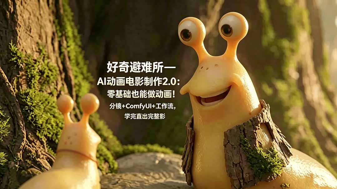 好奇避难所—AI动画电影制作2.0：零基础也能做动画！分镜+ComfyUI+工作流，学完直出完整影片-米壳知道—知识分享平台