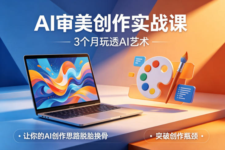 AI审美创作实战课，3个月玩透AI艺术，让你的AI创作思路脱胎换骨，突破创作瓶颈(更新0617)-米壳知道—知识分享平台