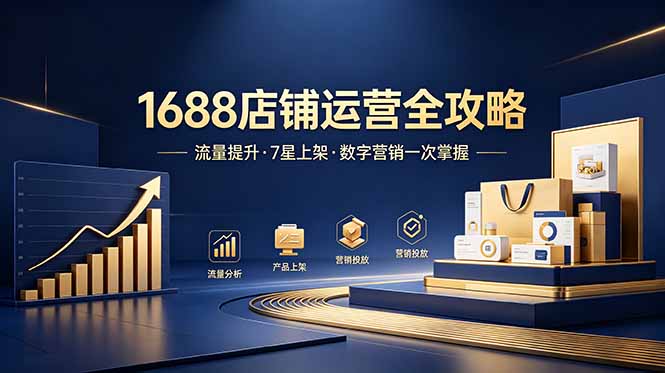 1688店铺没流量？产品上架不到7星？数字营销不会投？全套运营技能一次学(更新6月-米壳知道—知识分享平台