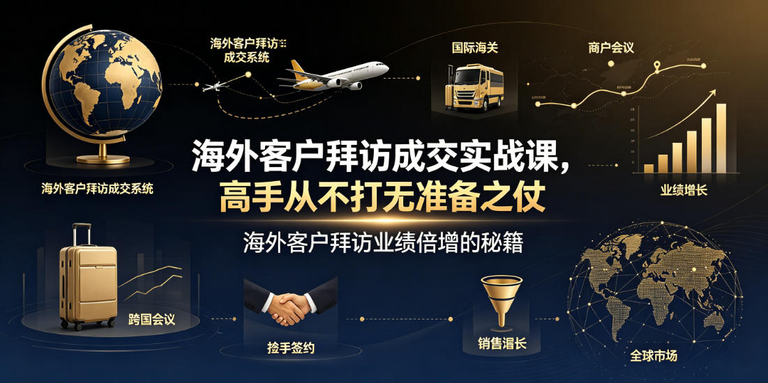 海外客户拜访成交实战课，高手从不打无准备之仗，海外客户拜访业绩倍增的秘籍-米壳知道—知识分享平台