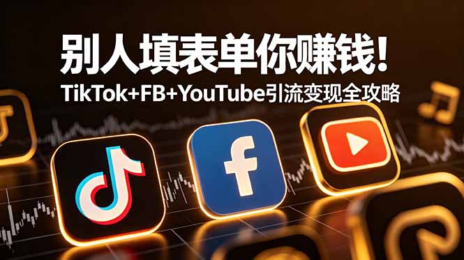 别人填表单你赚钱！TikTok+FB+YouTube 引流变现全攻略【原创双语字幕】-米壳知道—知识分享平台