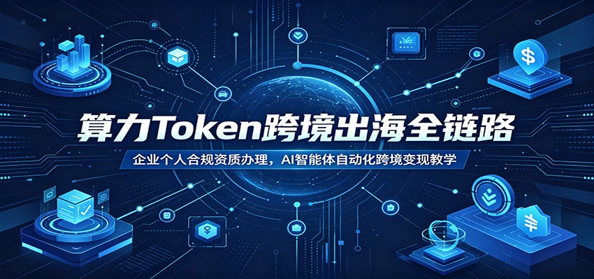算力Token跨境出海全链路：企业个人合规资质办理，AI智能体自动化跨境变现教学-米壳知道—知识分享平台