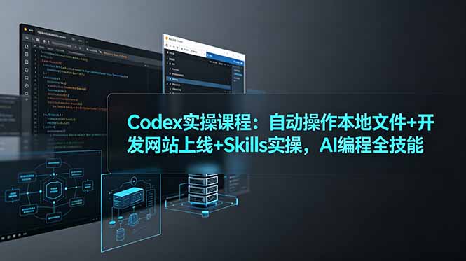 Codex实操课程：自动操作本地文件+开发网站上线+Skills实操，AI编程全技能-米壳知道—知识分享平台