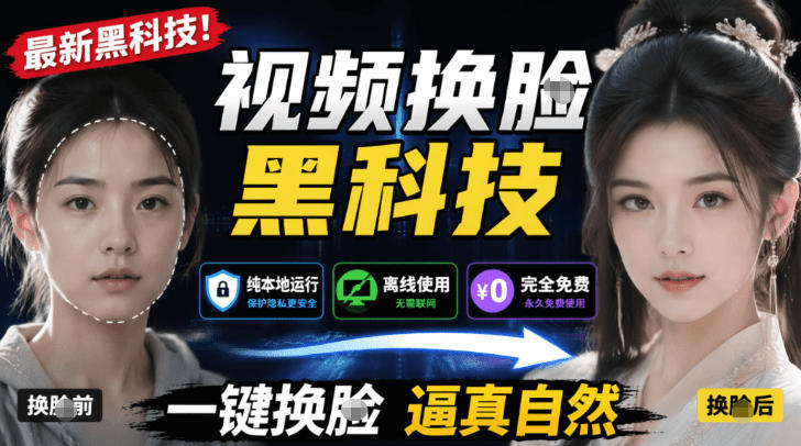 AI人工智能如此夸张？一键视频换Lian黑科技，纯本地离线运行，本地视频换Lian娱乐工具，AI FaceSwap-米壳知道—知识分享平台