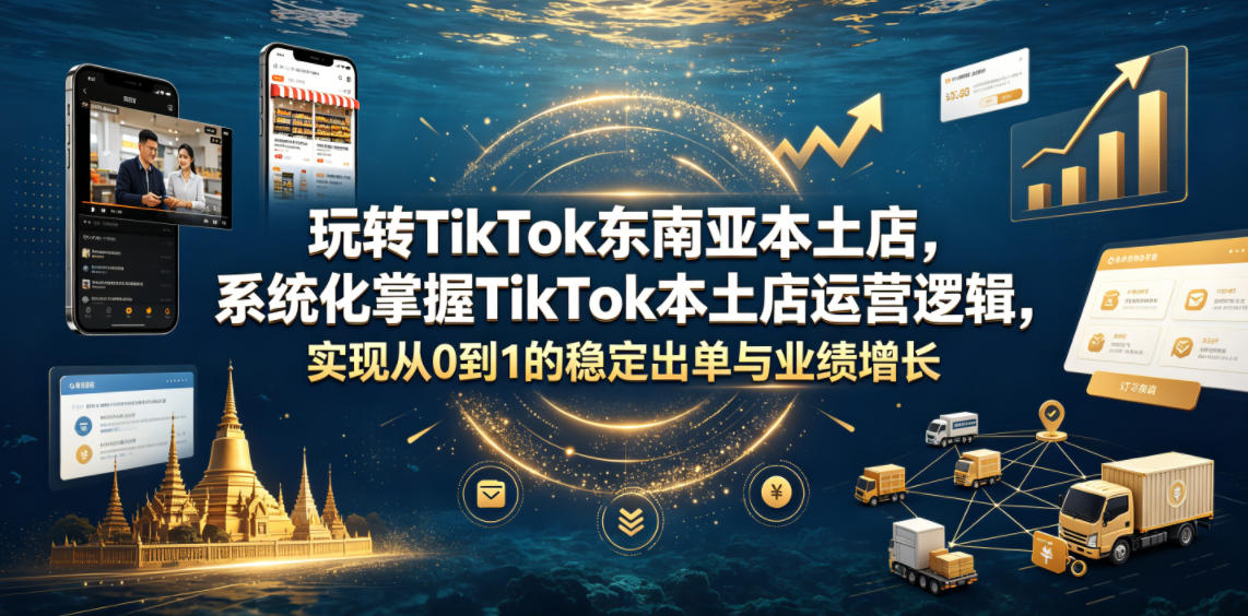 玩转TikTok东南亚本土店，系统化掌握TikTok本土店运营逻辑，实现从0到1的稳定出单与业绩增长-米壳知道—知识分享平台