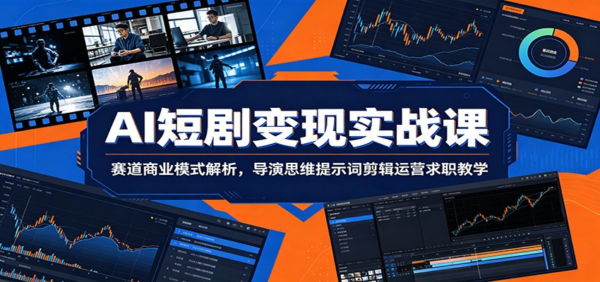 AI短剧变现实战课：赛道商业模式解析，导演思维提示词剪辑运营求职教学-米壳知道—知识分享平台