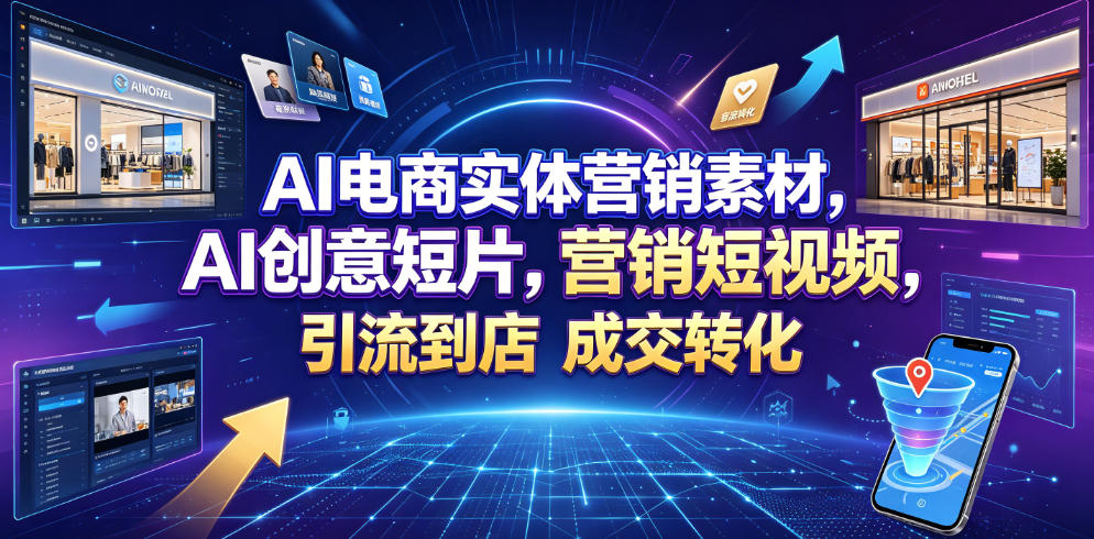 AI电商实体营销素材，AI创意短片，高效打造营销短视频，轻松引流到店，稳定提升门店客流与成交转化-米壳知道—知识分享平台