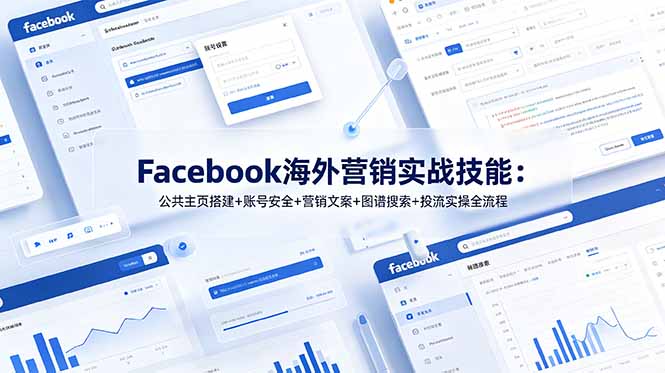 Facebook海外营销实战技能：公共主页搭建+账号安全+营销文案+图谱搜索+投流实操全流程-米壳知道—知识分享平台