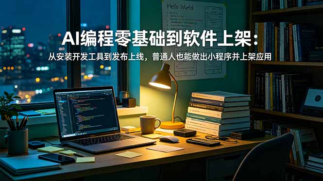AI编程零基础到软件上架：从安装开发工具到发布上线，普通人也能做出小程序并上架应用商店-米壳知道—知识分享平台