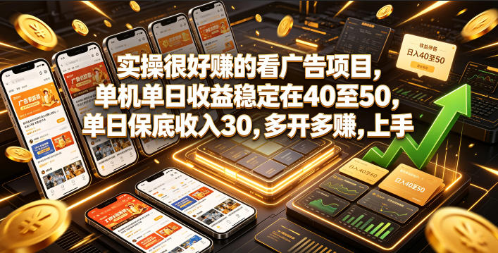 实操很好賺的看广告项目，单机单日收益稳定在40至50，单日保底收入30，多开多賺，上手就能变现【揭秘】-米壳知道—知识分享平台