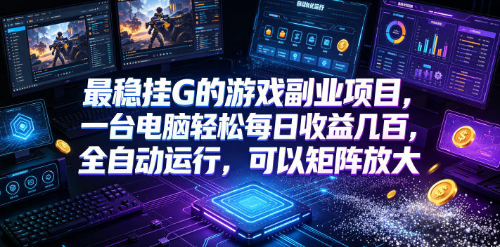 最稳挂G的游戏副业项目，一台电脑轻松每日收益几百，全自动运行，可以矩阵放大【揭秘】-米壳知道—知识分享平台