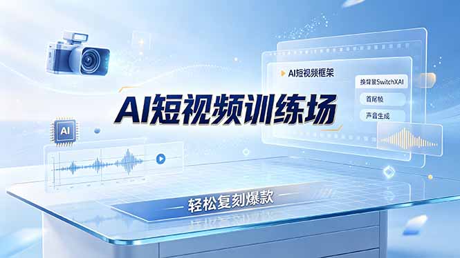 老陈AI短视频训练场：AI短视频框架+换背景SwitchXAI+首尾帧+声音生成，轻松复刻爆款-米壳知道—知识分享平台