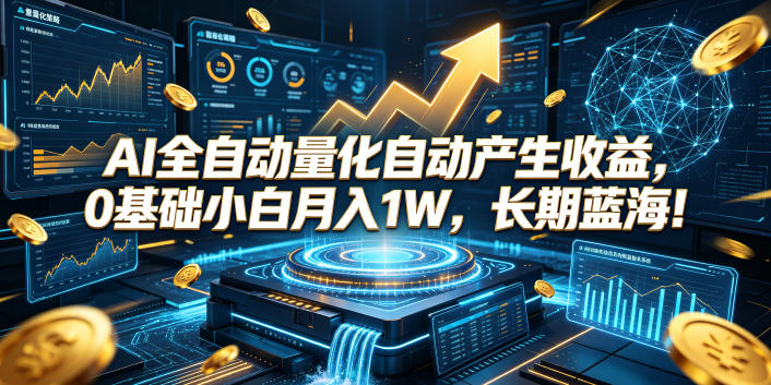 AI全自动量化自动产生收益，0基础小白月入1W，长期蓝海！【揭秘】-米壳知道—知识分享平台