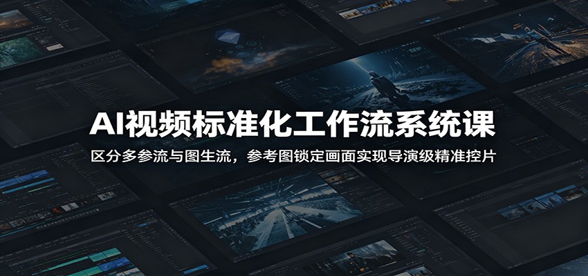 AI视频标准化工作流系统课：区分多参流与图生流，参考图锁定画面实现导演级精准控片-米壳知道—知识分享平台
