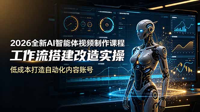 2026全新AI Codex智能体视频制作课程，工作流搭建改造实操，低成本打造自动化内容账号-米壳知道—知识分享平台