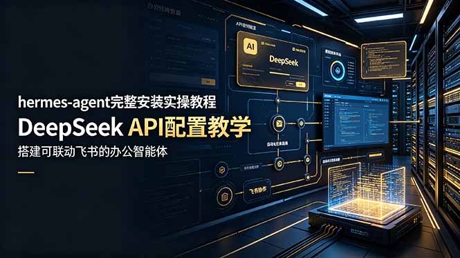hermes-agent完整安装实操教程，DeepSeek API配置教学，搭建可联动飞书的办公智能体-米壳知道—知识分享平台