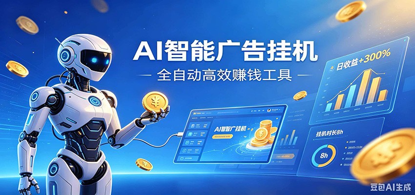 AI智能广告挂机，小白轻松上手，在家自动赚收益-米壳知道—知识分享平台