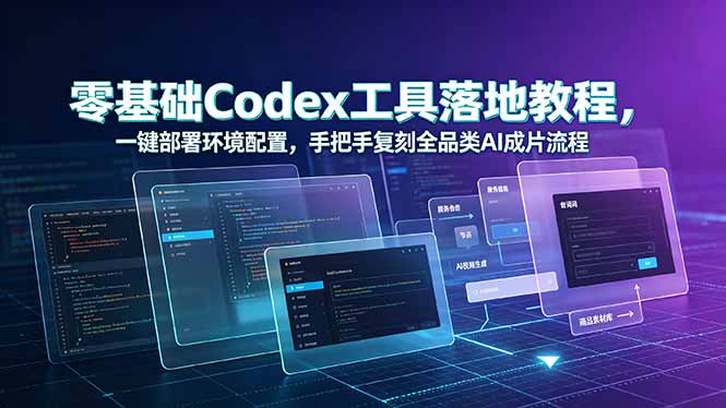 零基础Codex工具落地教程，一键部署环境配置，手把手复刻全品类AI成片流程-米壳知道—知识分享平台