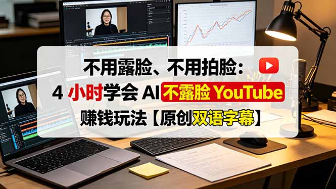 不用露脸、不用拍脸:4 小时学会 AI 不露脸 YouTube 赚钱玩法【原创双语字幕】-米壳知道—知识分享平台