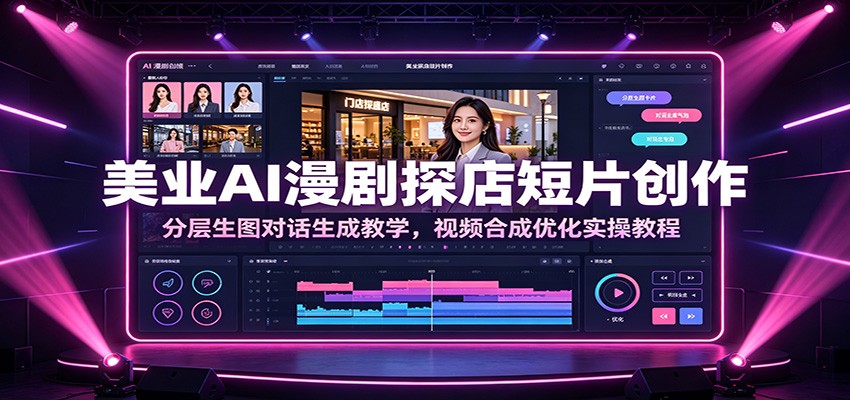 美业AI漫剧探店短片创作:分层生图对话生成教学,视频合成优化实操教程-米壳知道—知识分享平台